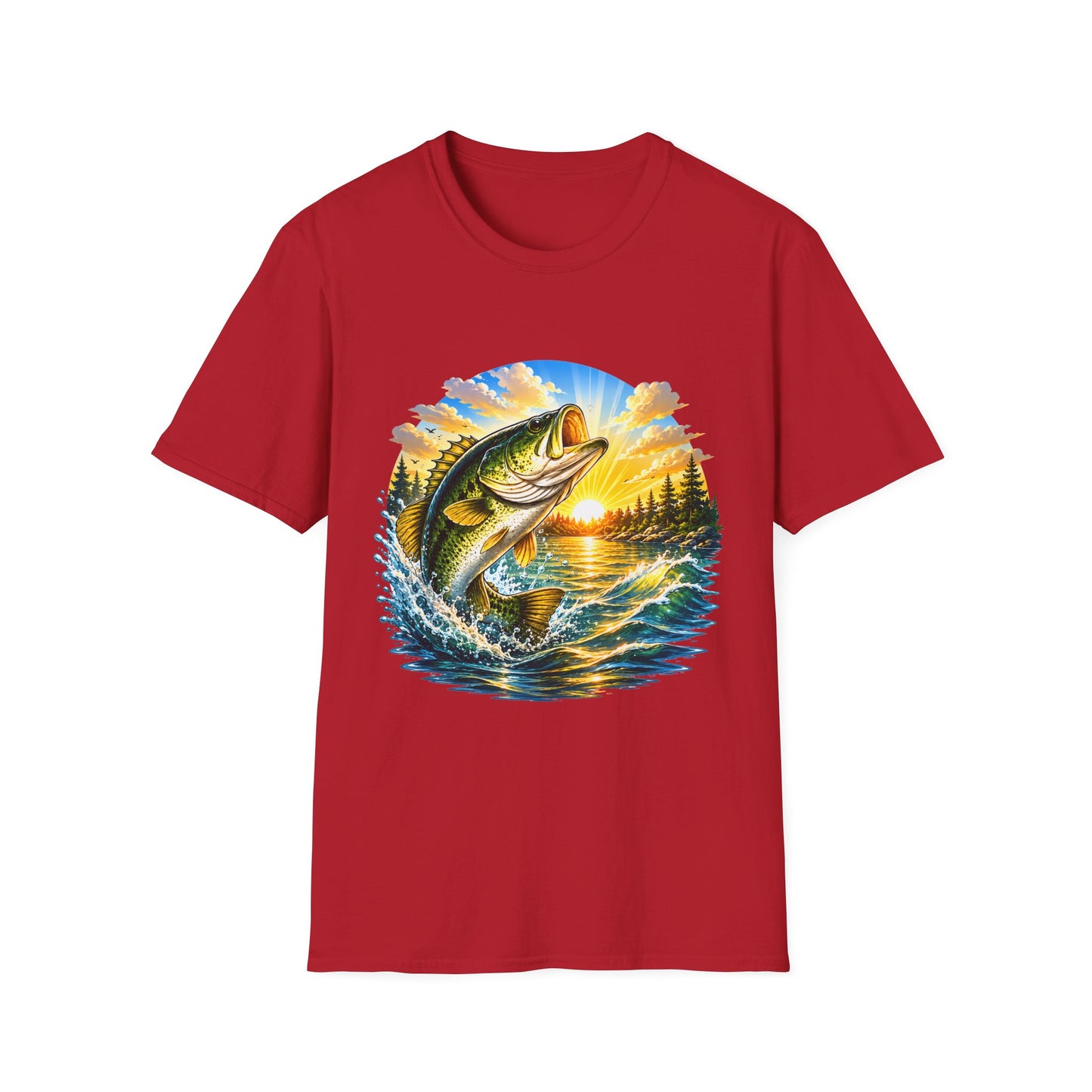 Sunrise Largemouth Tee size chart