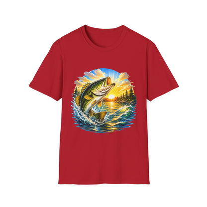 Sunrise Largemouth Tee size chart
