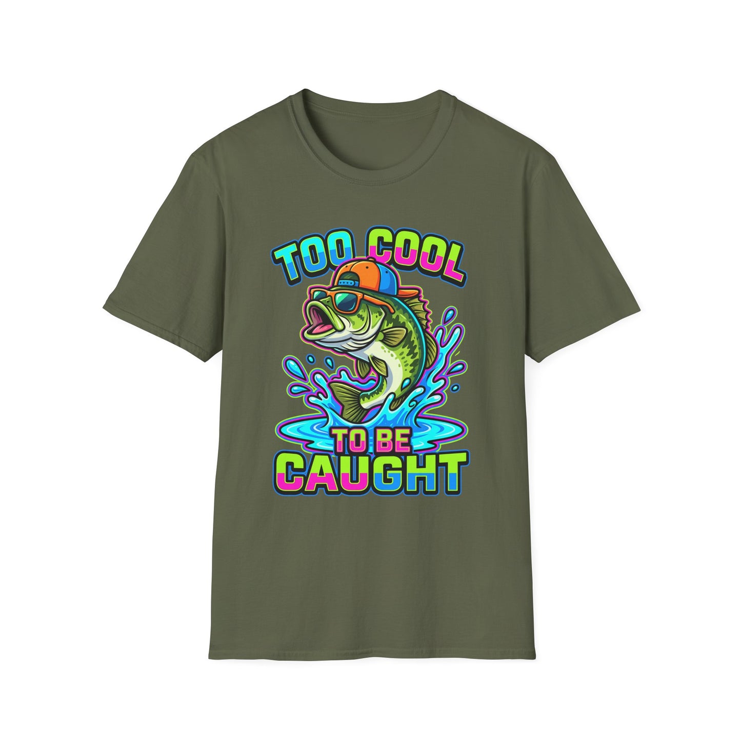 Too Cool To Be Caught Tee fabric texture close-up