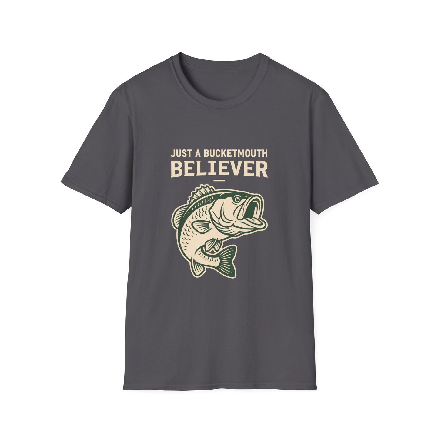 Just a Bassment Believer Bass Fishing T-Shirt – Funny Fishing Tee