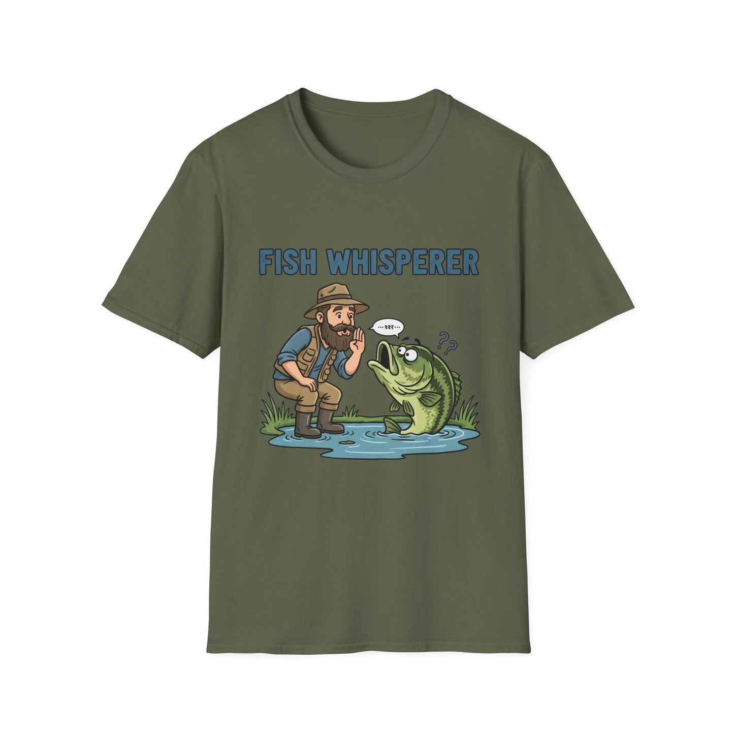 Fish Whisperer Tee soft cotton fabric texture close-up