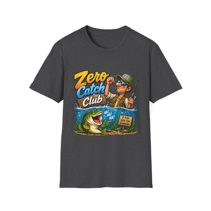 Zero Catch Club Tee lifestyle photo worn by angler