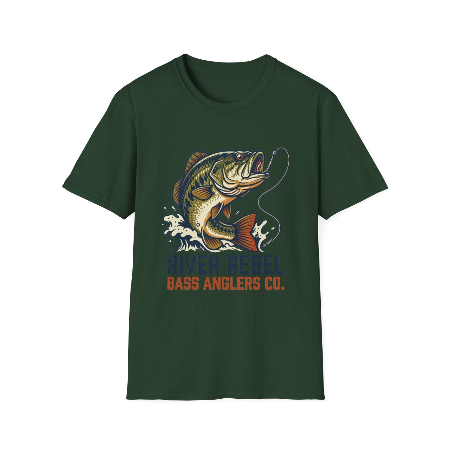 River Rebel Bass Fishing T-Shirt – River Angler Graphic Tee