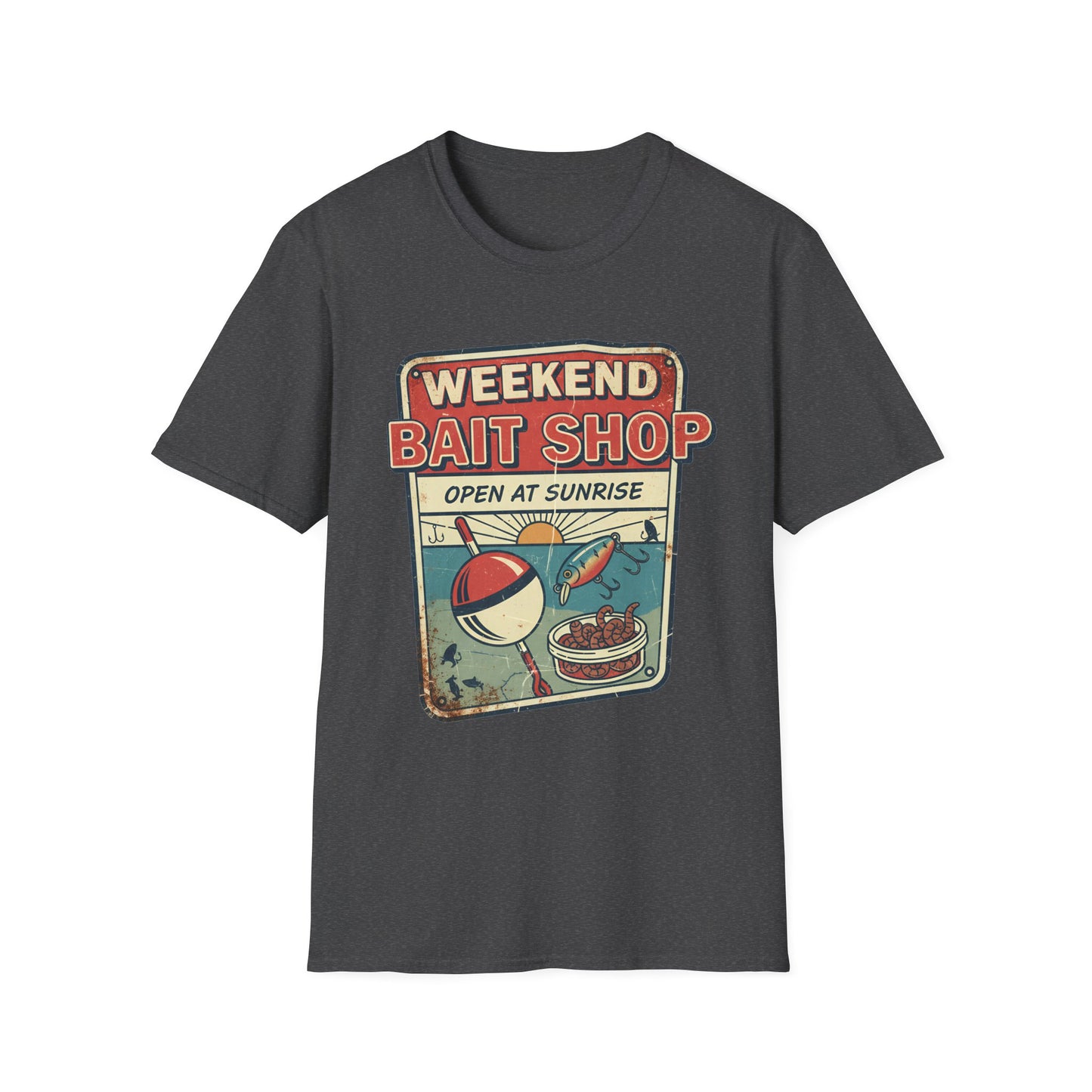 Weekend Bait Shop T-Shirt 
 Vintage Fishing Graphic Tee