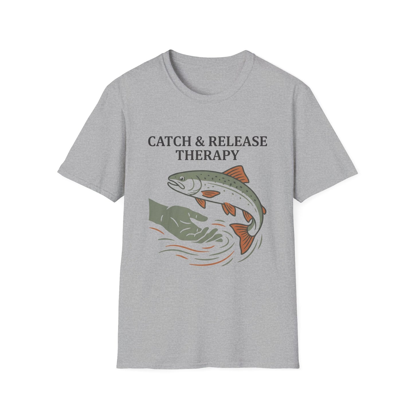 Catch & Release Therapy Tee neckline and shoulder seam detail