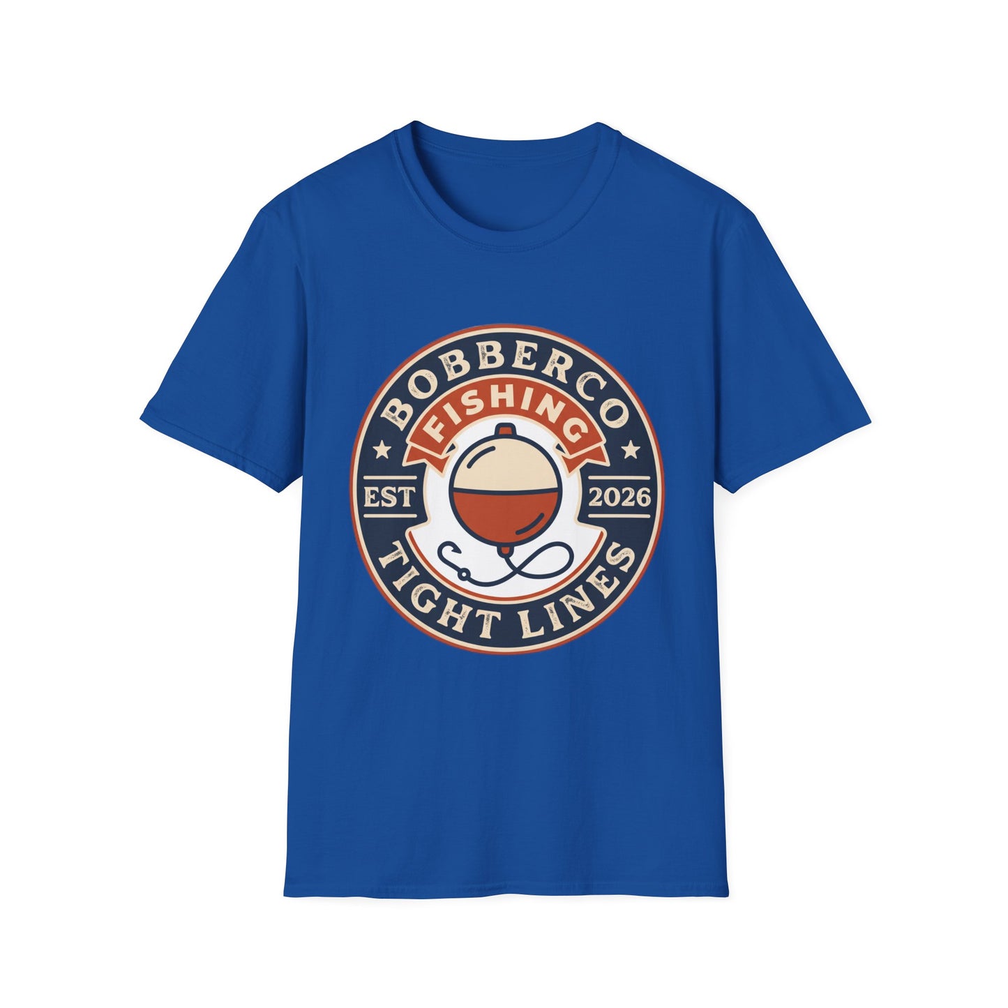BobberCo Tight Lines Tee flat lay front view