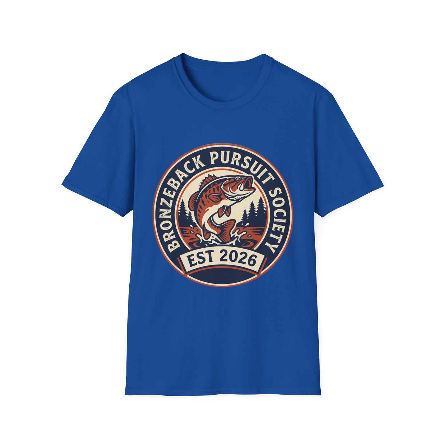 Bronzeback Pursuit Society Tee flat lay front view