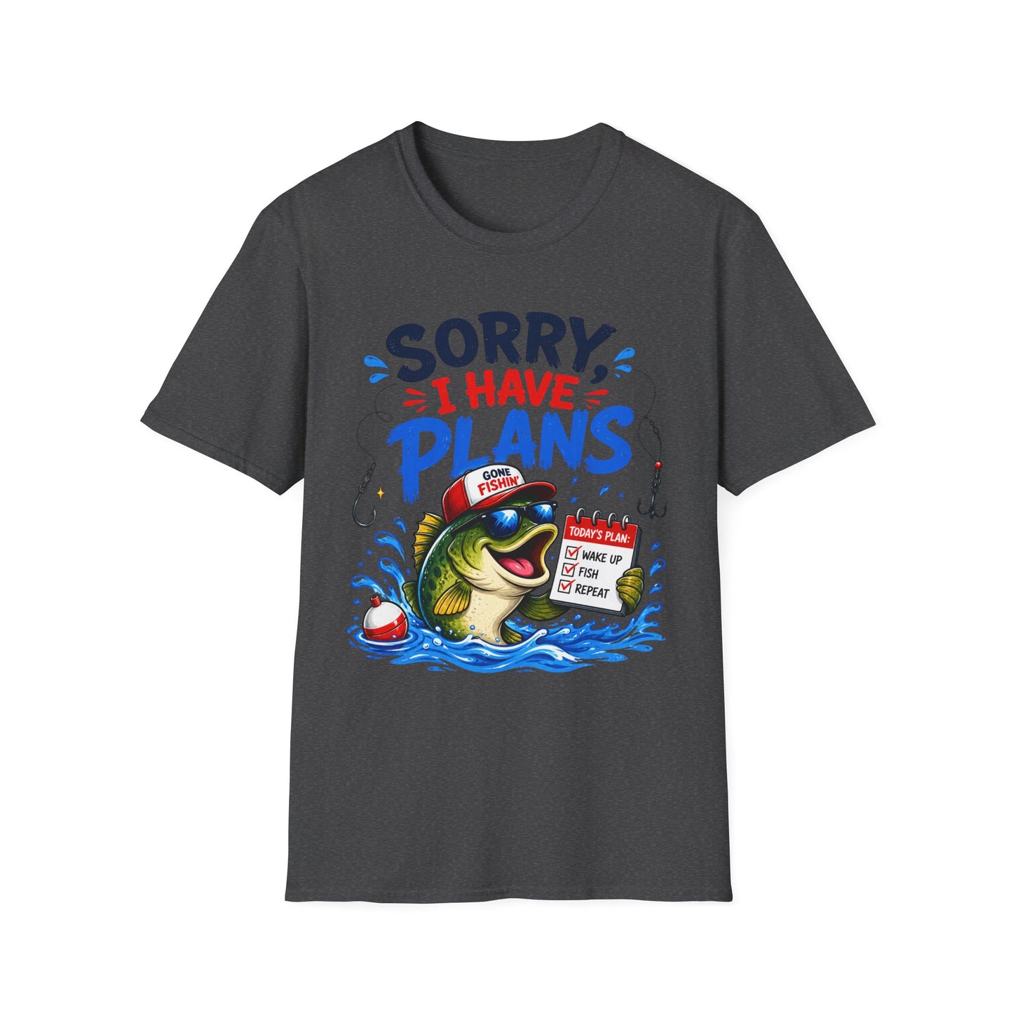 Sorry I Have Plans Tee lifestyle photo worn by angler