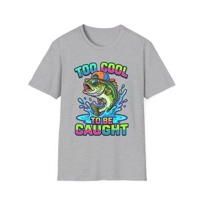 Too Cool To Be Caught Tee neckline and shoulder detail