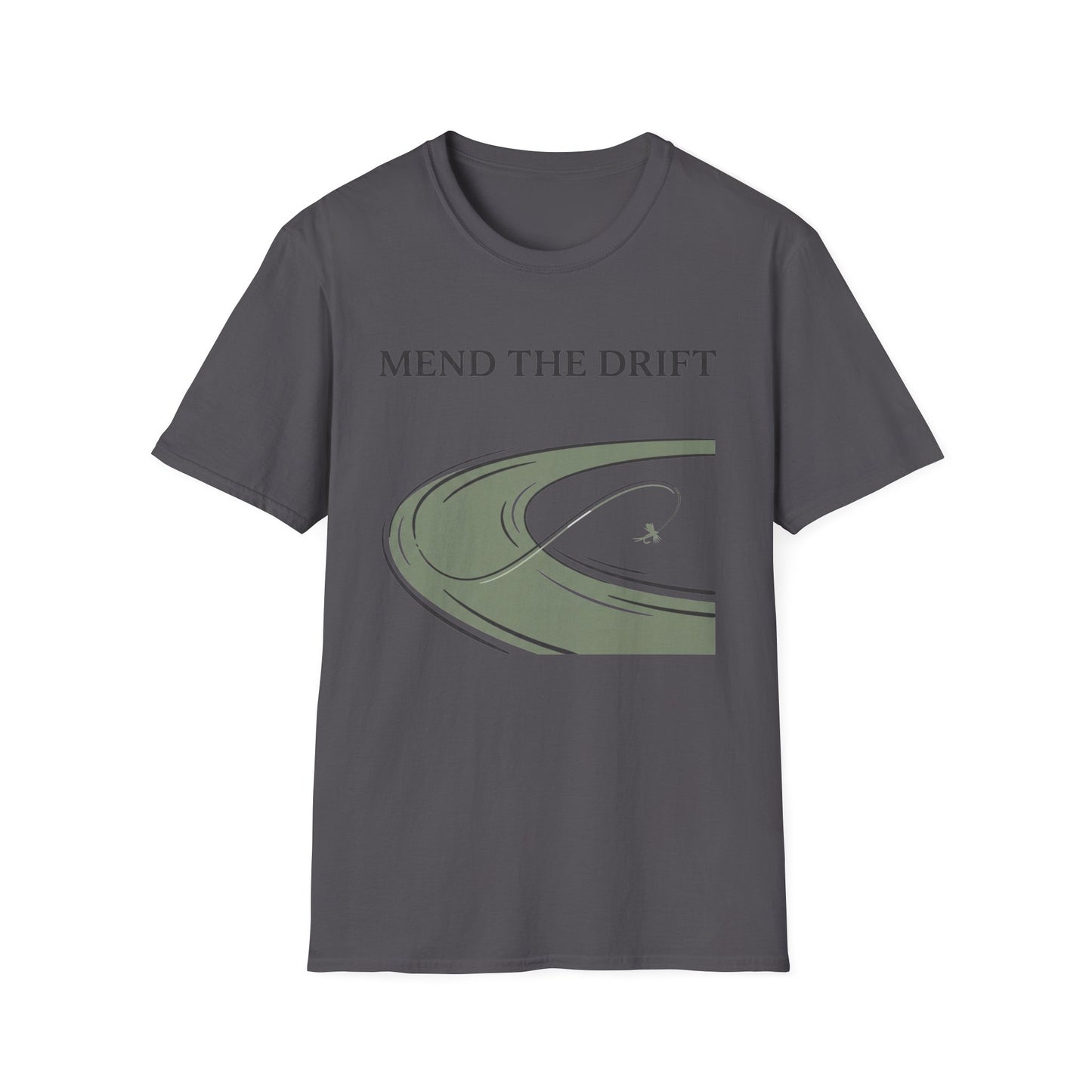 Mend the Drift Tee relaxed side view on model