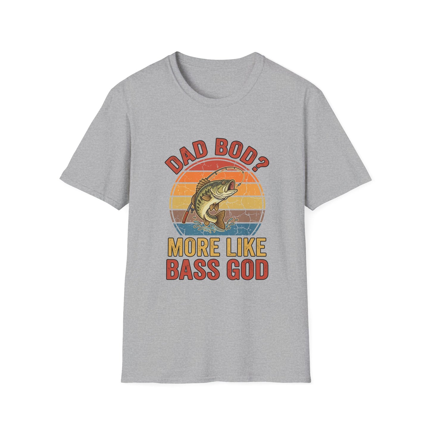 Bass God Tee side view on model