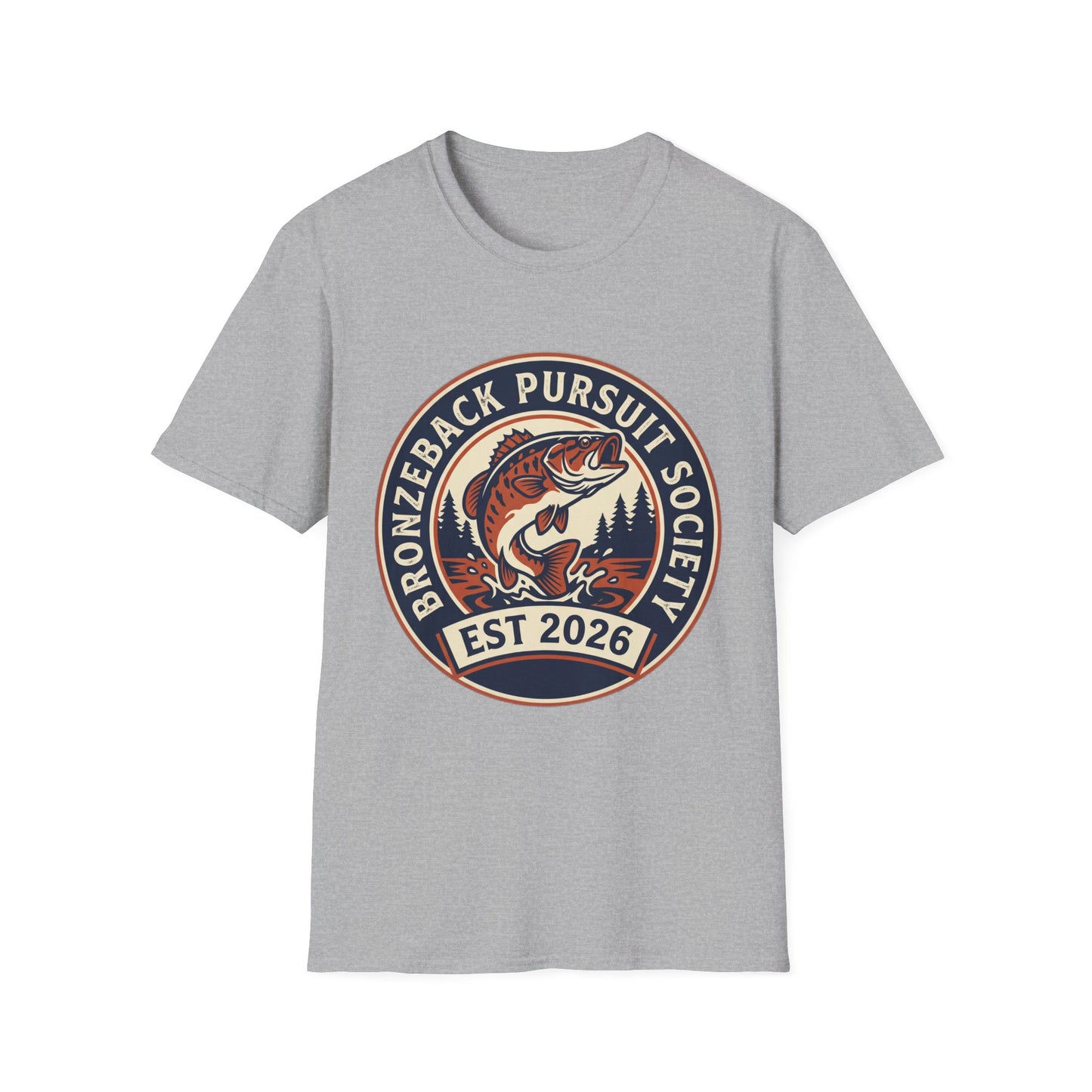 Bronzeback Pursuit Society Tee neckline and shoulder detail