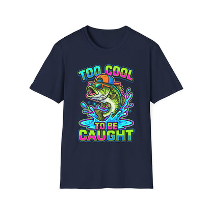 Too Cool To Be Caught Tee flat lay back view