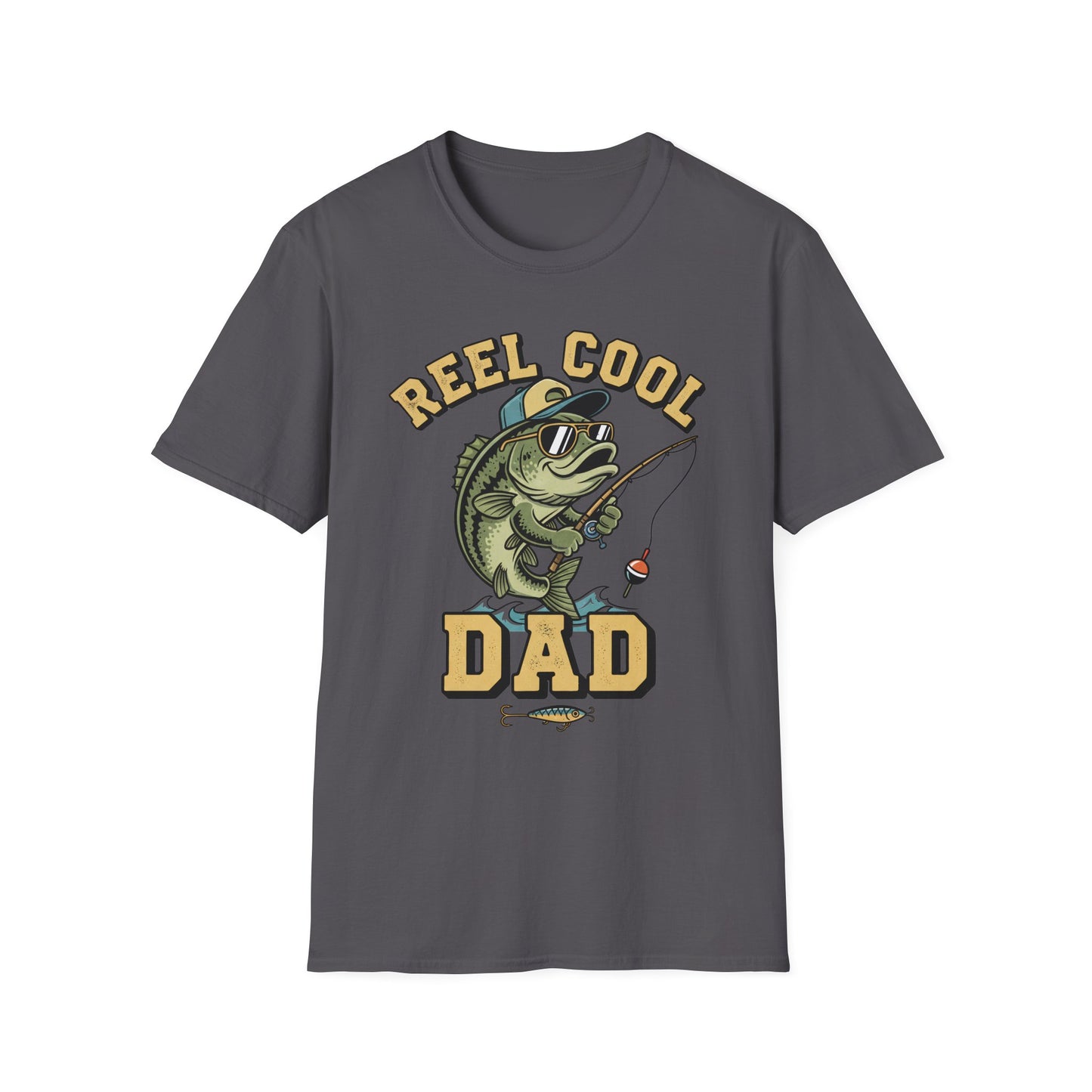 Reel Cool Dad Tee (Classic) side view on model