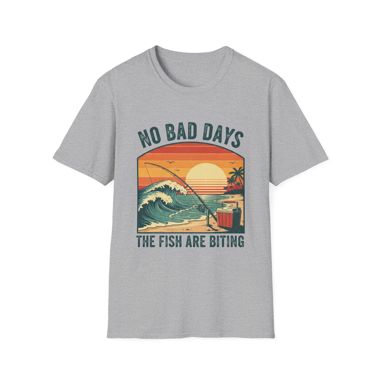 No Bad Days Tee collar and shoulder stitching detail
