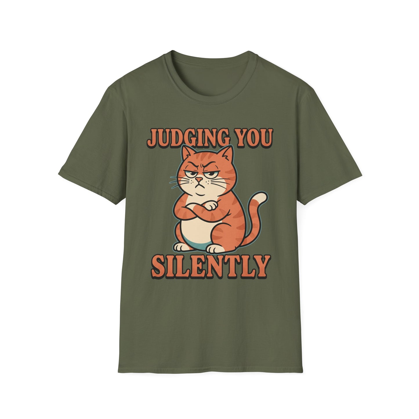 Judging You Silently Cat T-Shirt