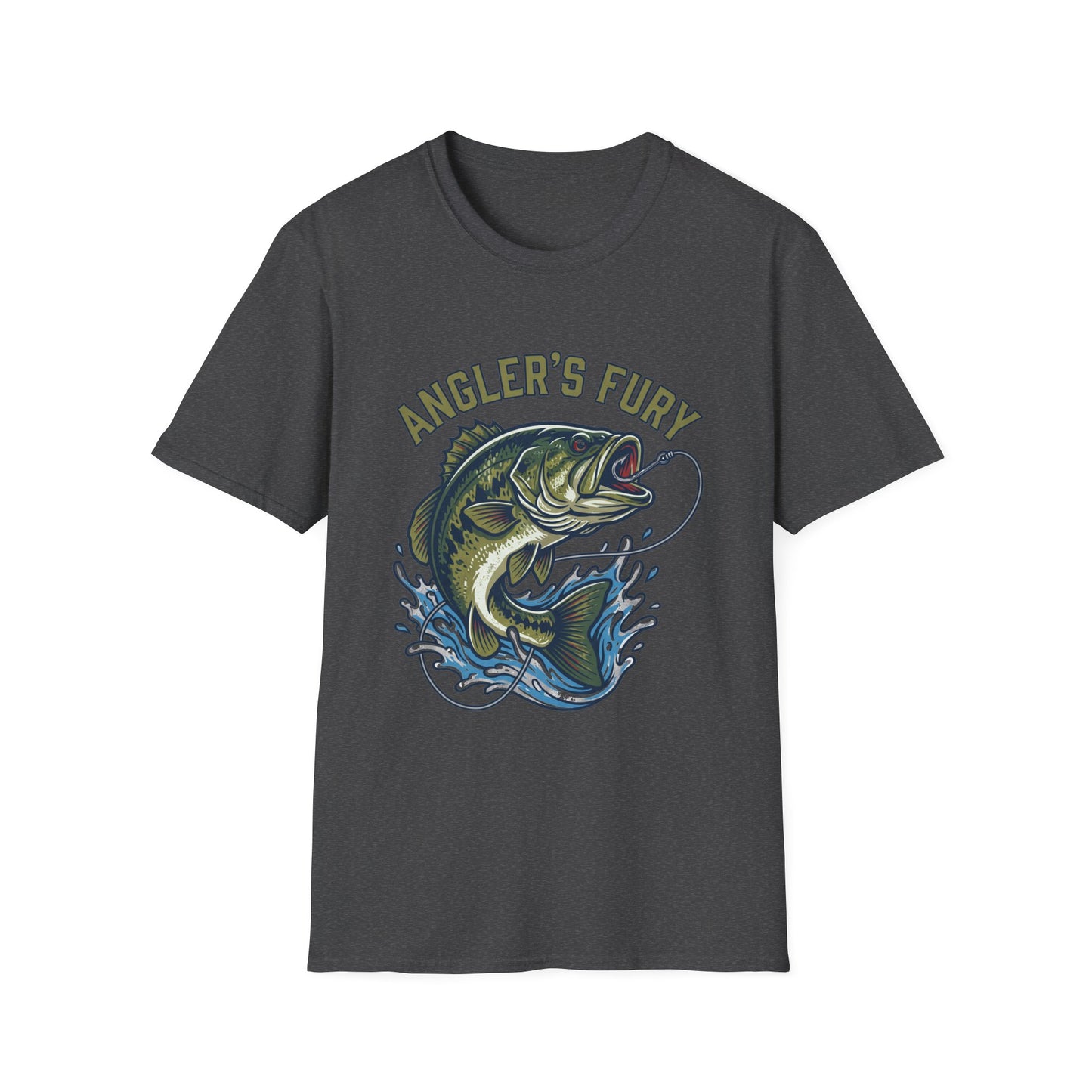 Anglers Fury Bass Fishing T-Shirt – Lure & Bass Graphic Tee