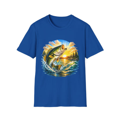 Sunrise Largemouth Tee flat lay front view