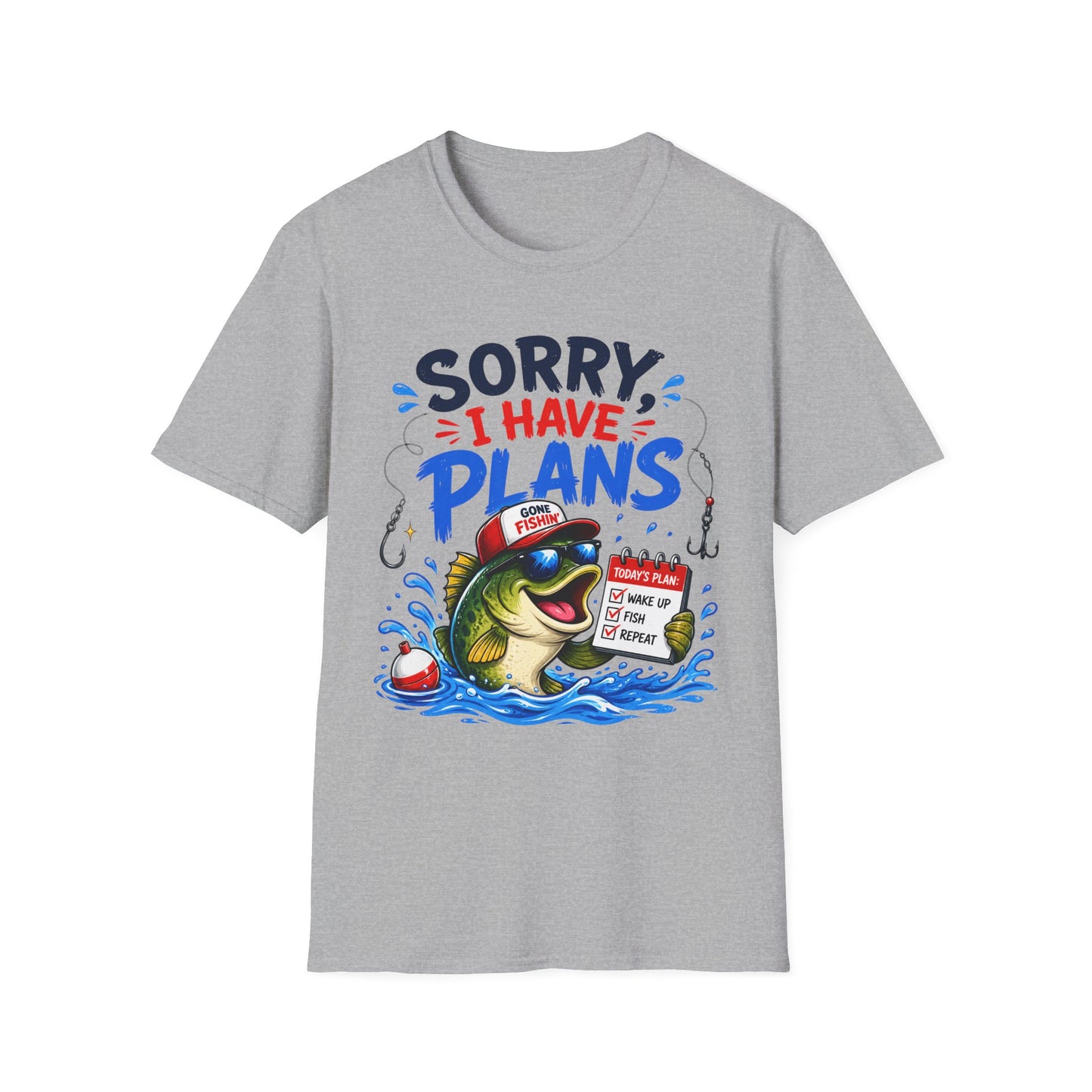 Sorry I Have Plans Tee neckline and shoulder detail