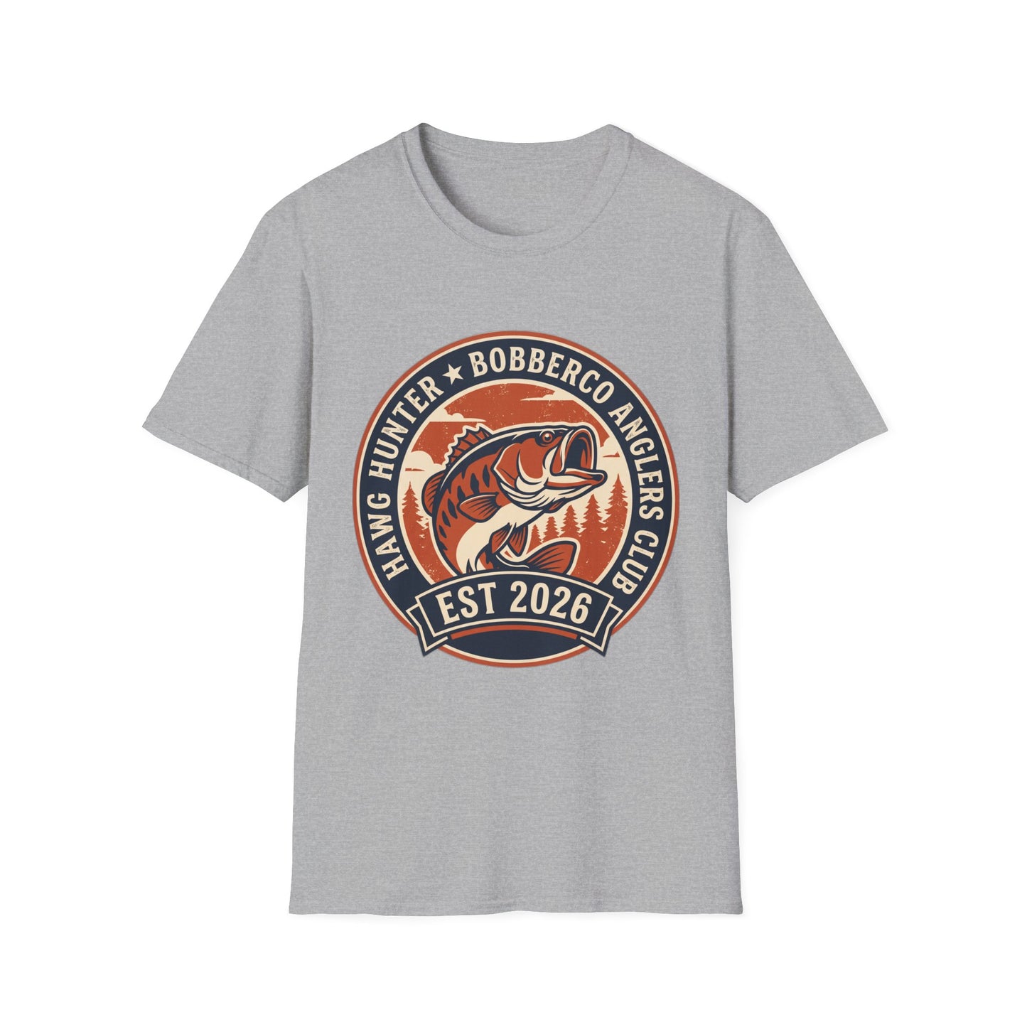 Hawg Hunter Tee neckline and shoulder seam detail