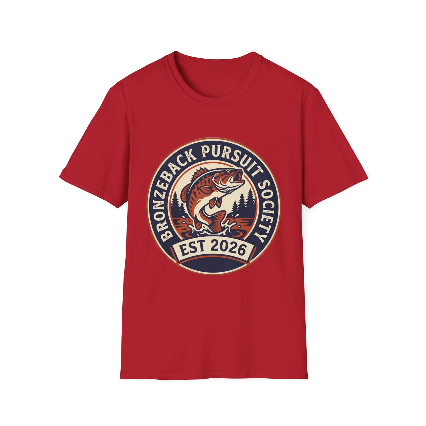 Bronzeback Pursuit Society Tee size chart