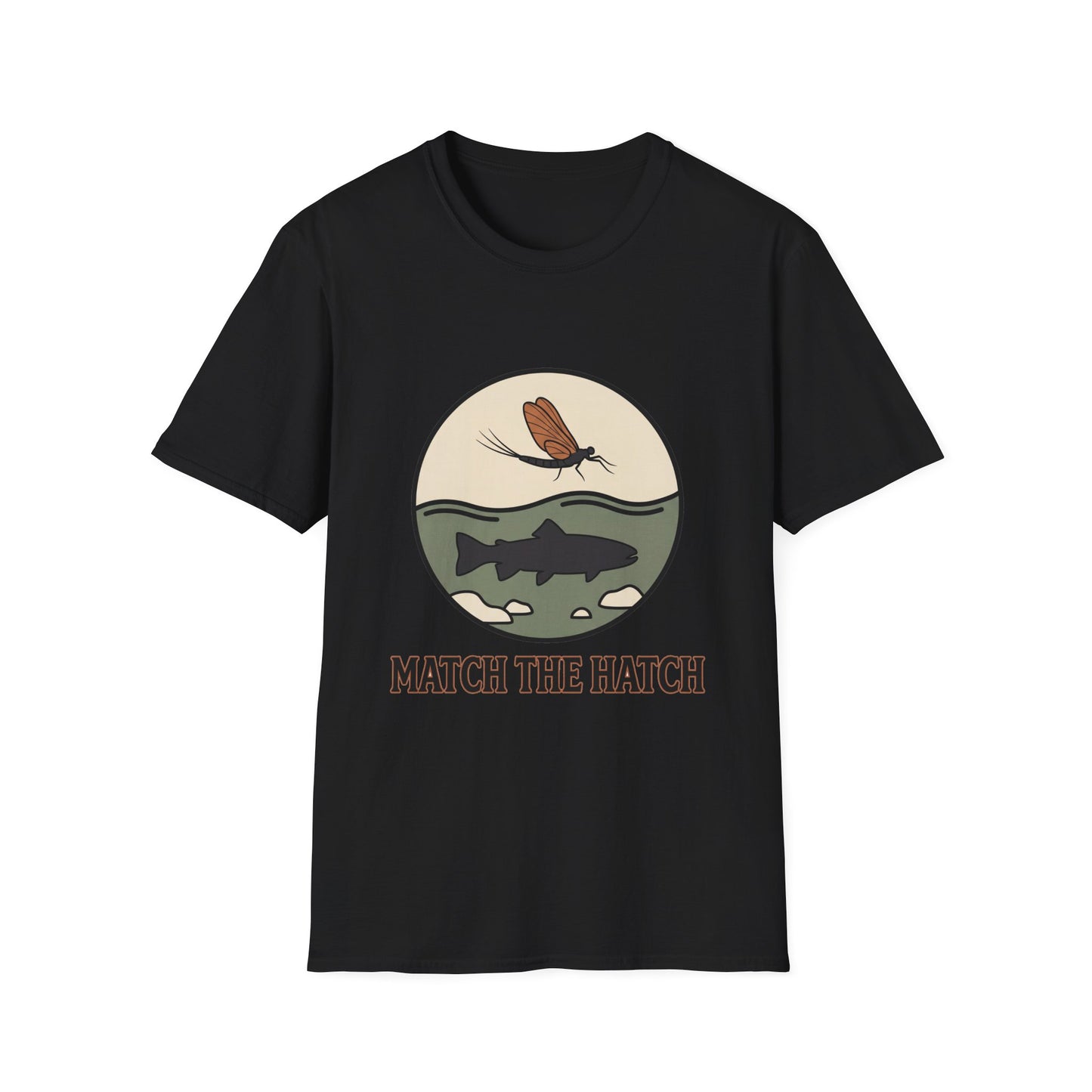 Match the Hatch Fly Fishing T-Shirt 
 Trout Graphic Tee