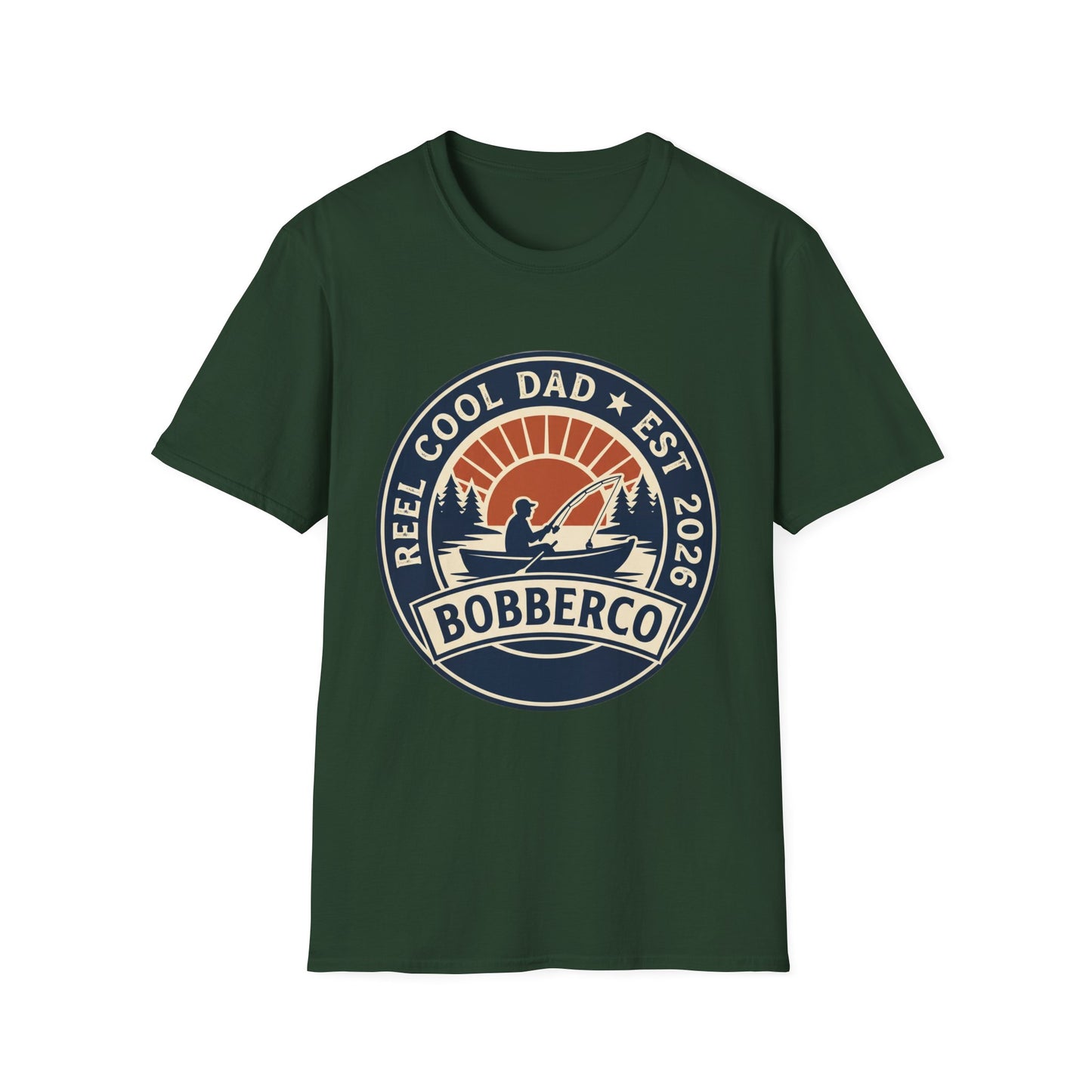Reel Cool Dad Tee (Retro Logo) size chart for Father’s Day fishing tee