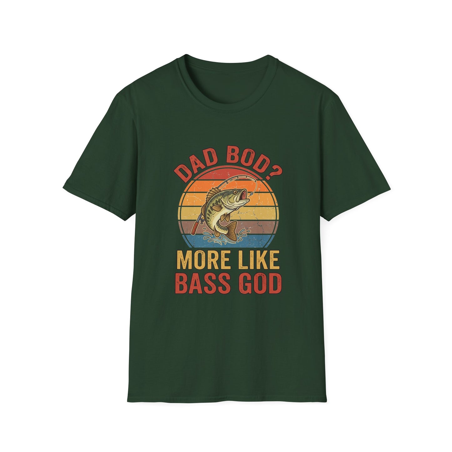 Bass God Tee packaging and folded shirt