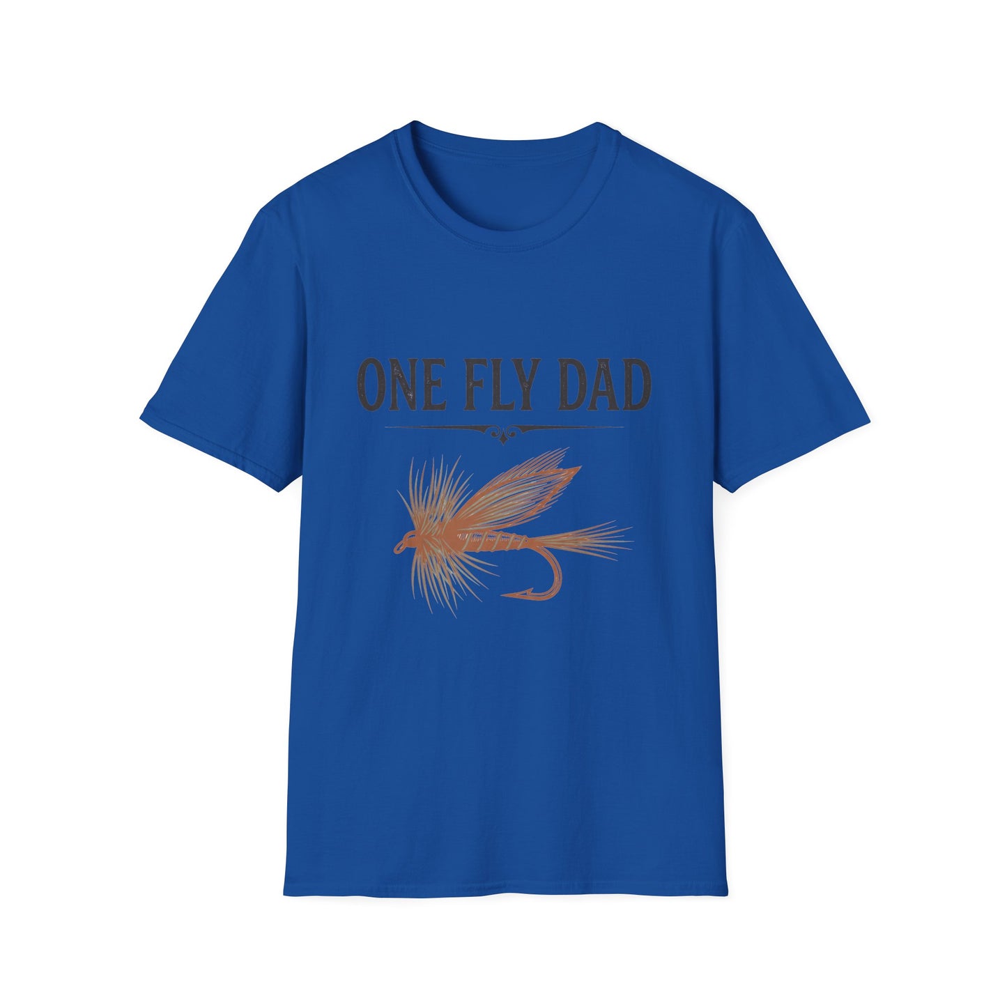 One Fly Dad Fly Fishing T-Shirt 
 Dad Gift Tee