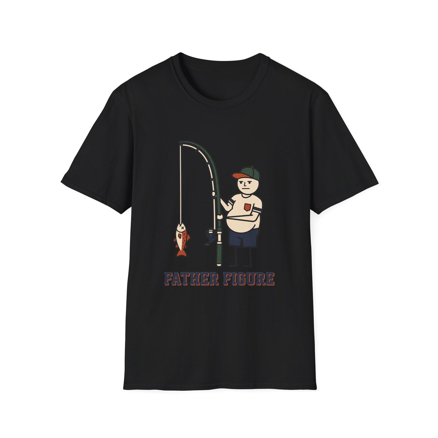 Father Figure Tee father figure fishing graphic back view