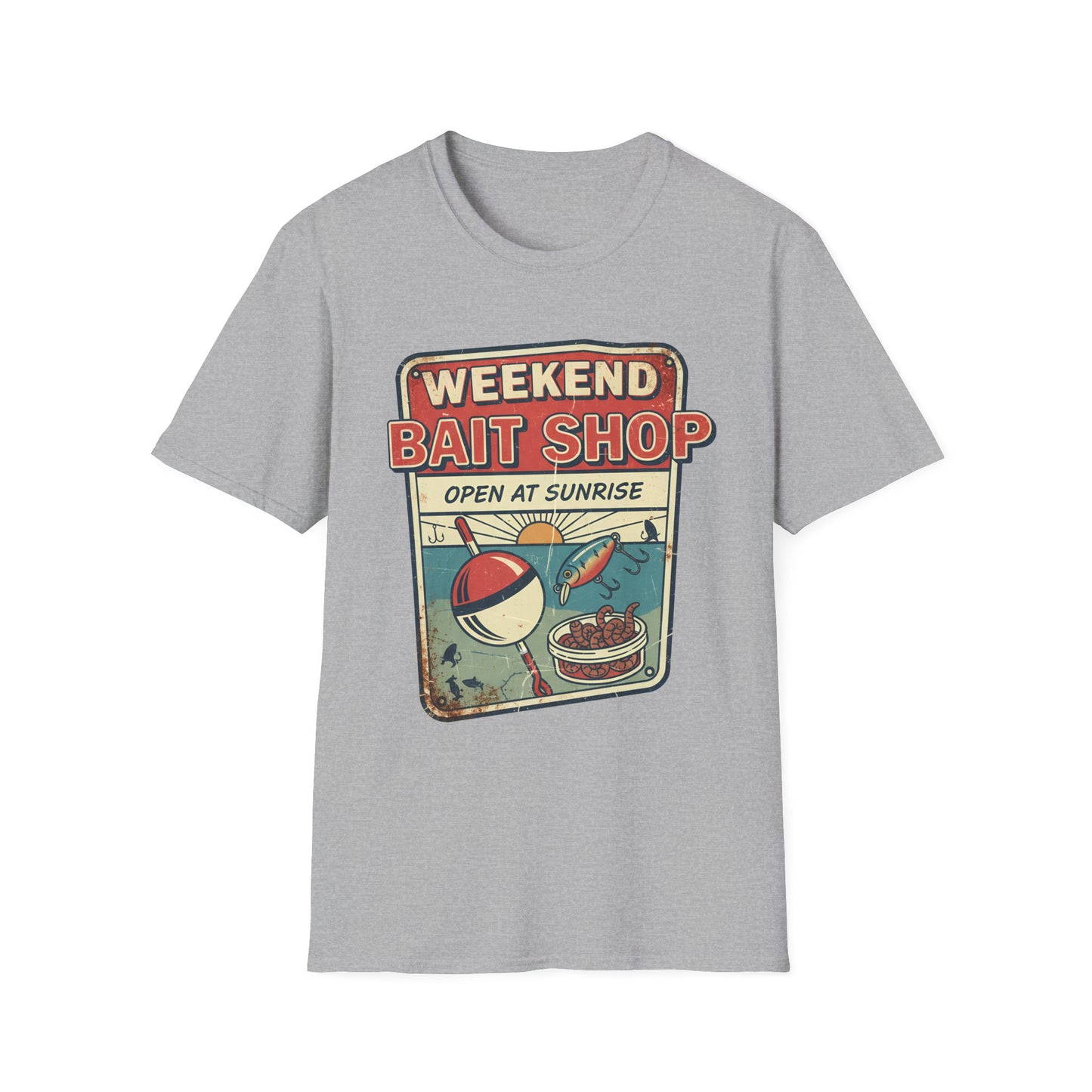 Weekend Bait Shop T-Shirt 
 Vintage Fishing Graphic Tee