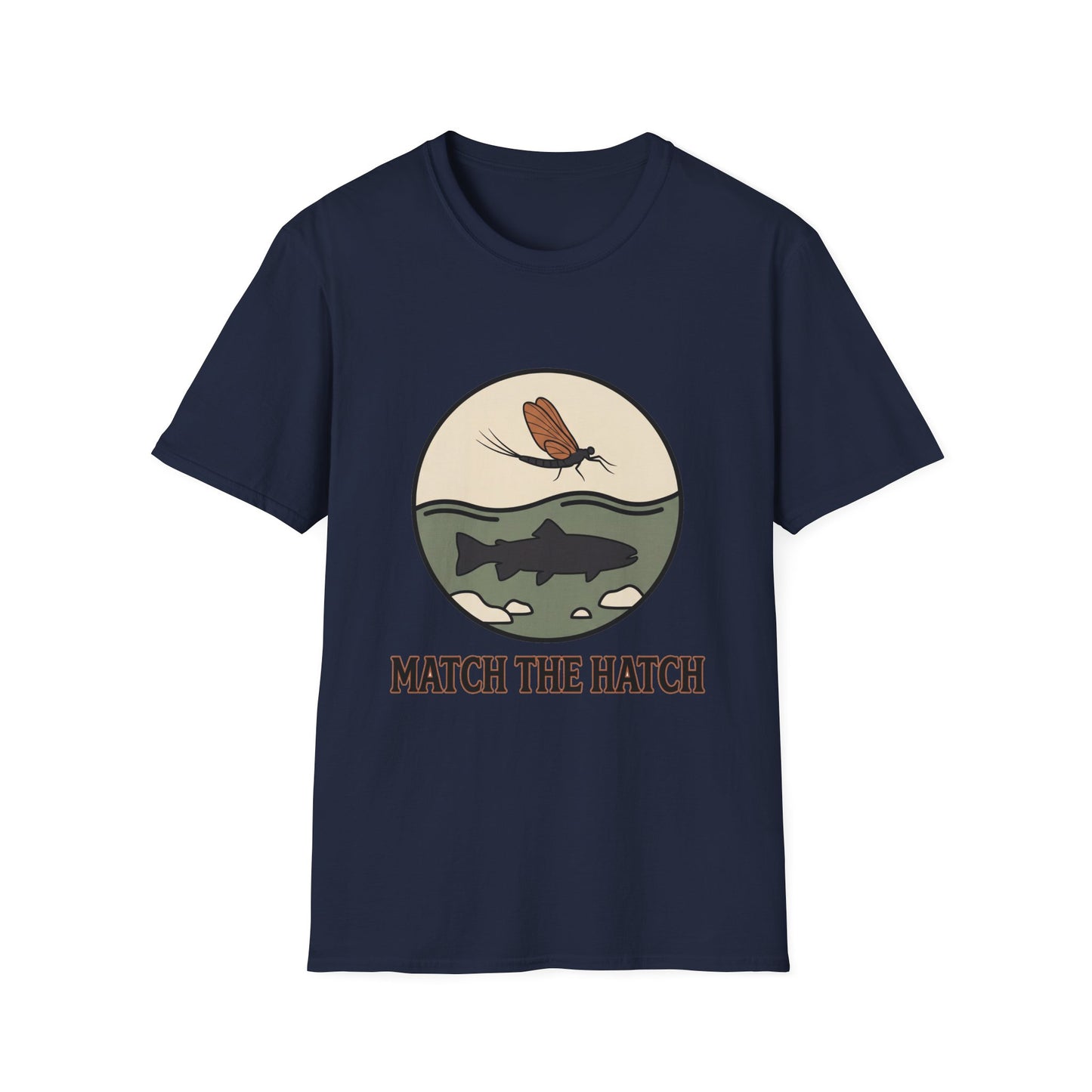 Match the Hatch Fly Fishing T-Shirt 
 Trout Graphic Tee