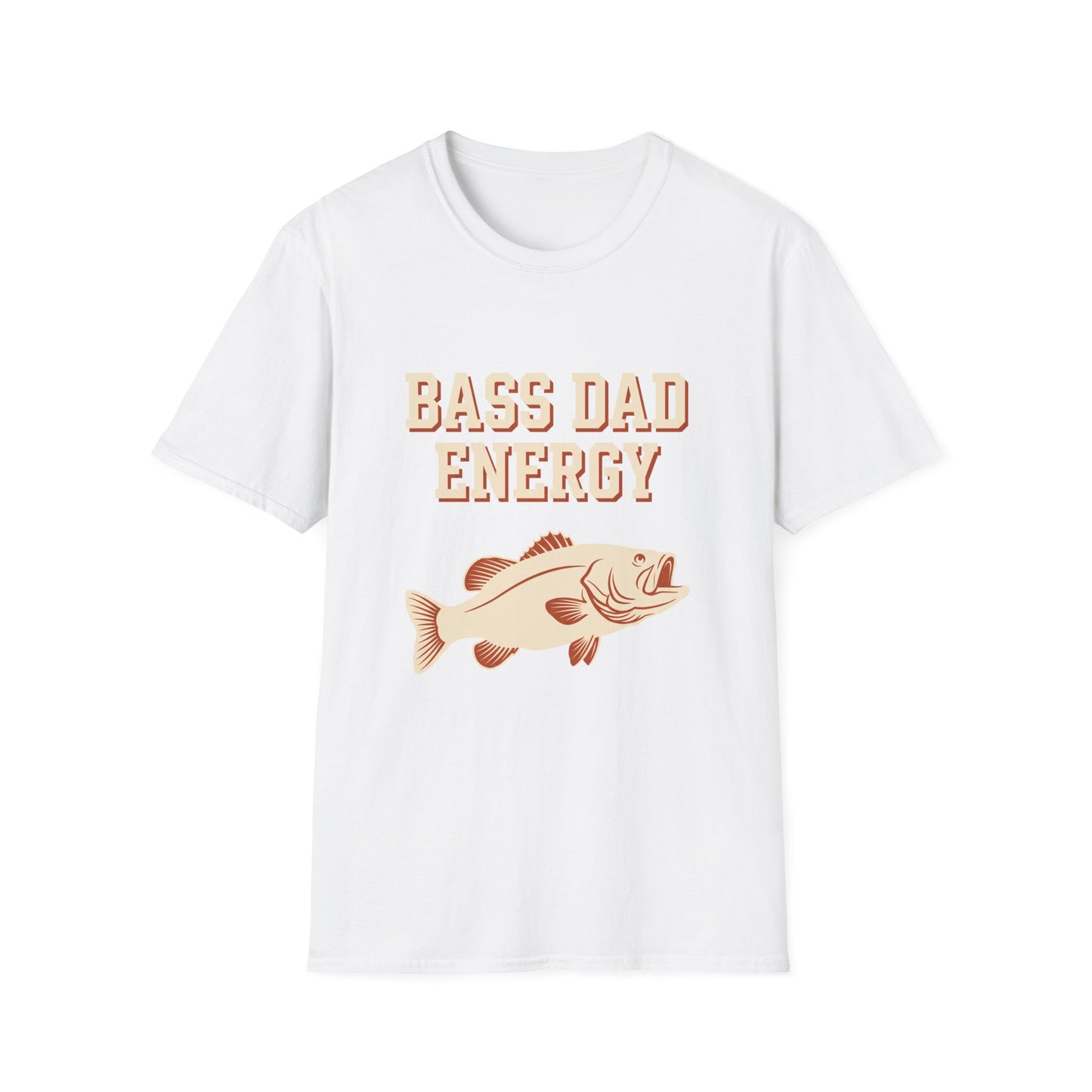 Bass Dad Energy Tee neckline and shoulder seam detail