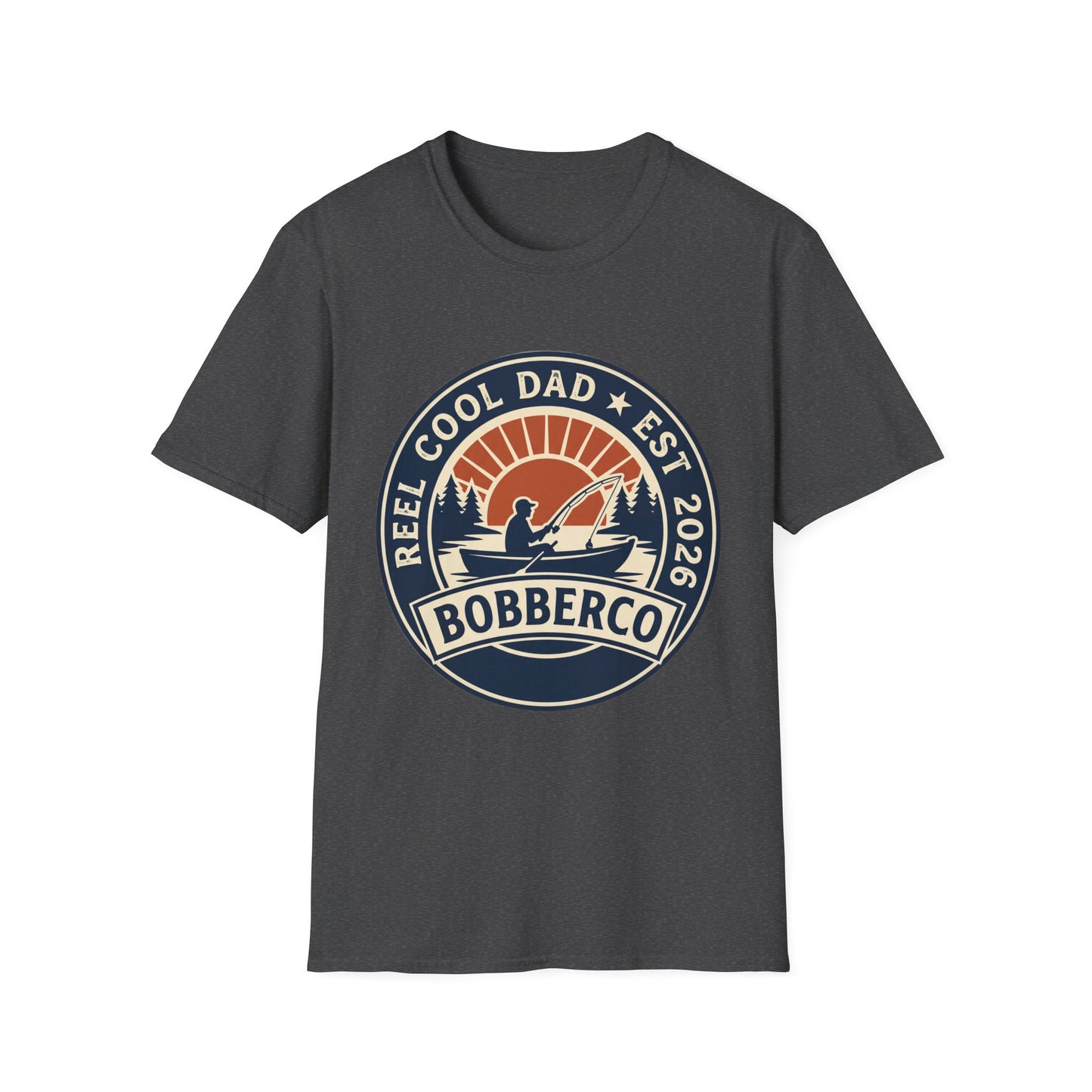 Reel Cool Dad Tee (Retro Logo) Father’s Day fishing t-shirt back view