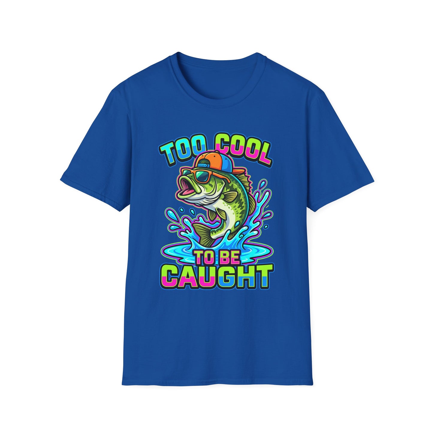 Too Cool To Be Caught Tee flat lay front view
