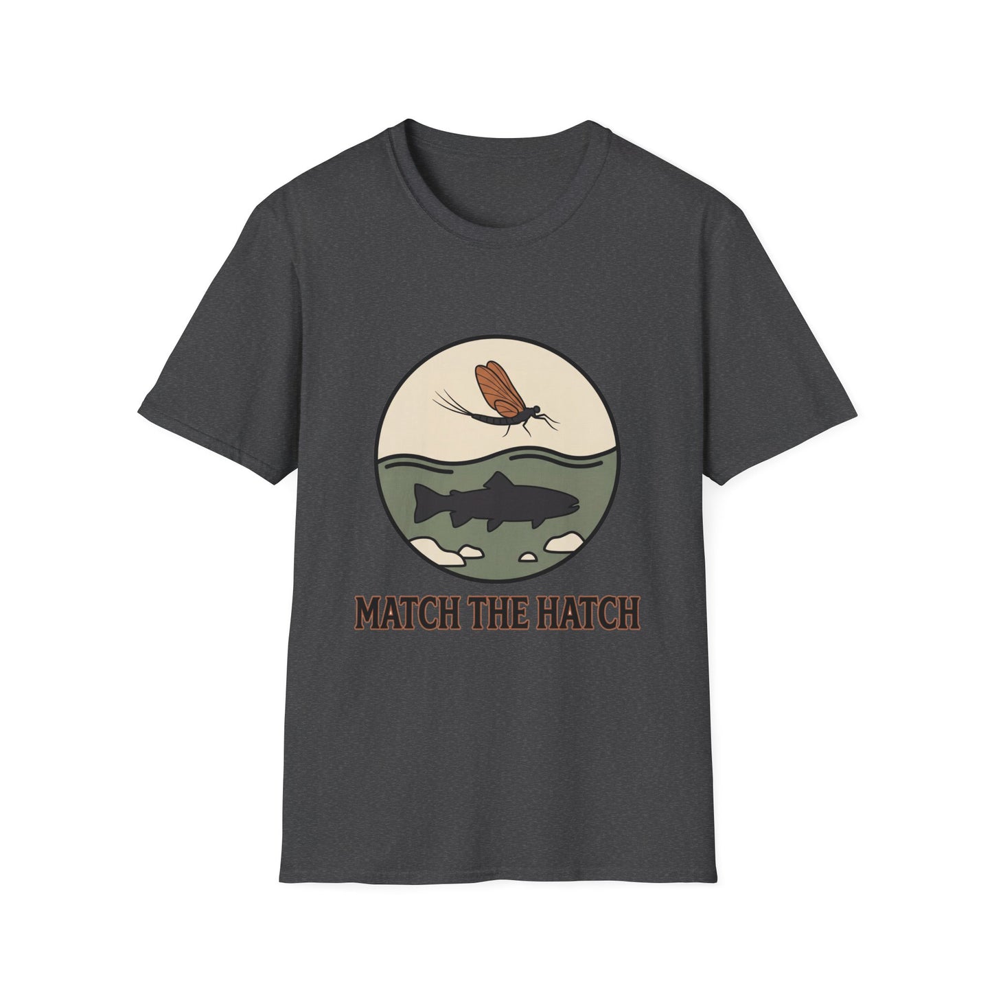 Match the Hatch Fly Fishing T-Shirt 
 Trout Graphic Tee