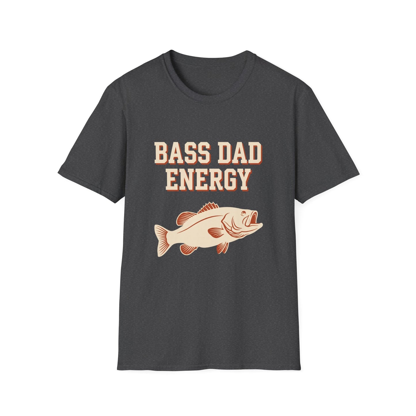Bass Dad Energy Tee flat lay front view