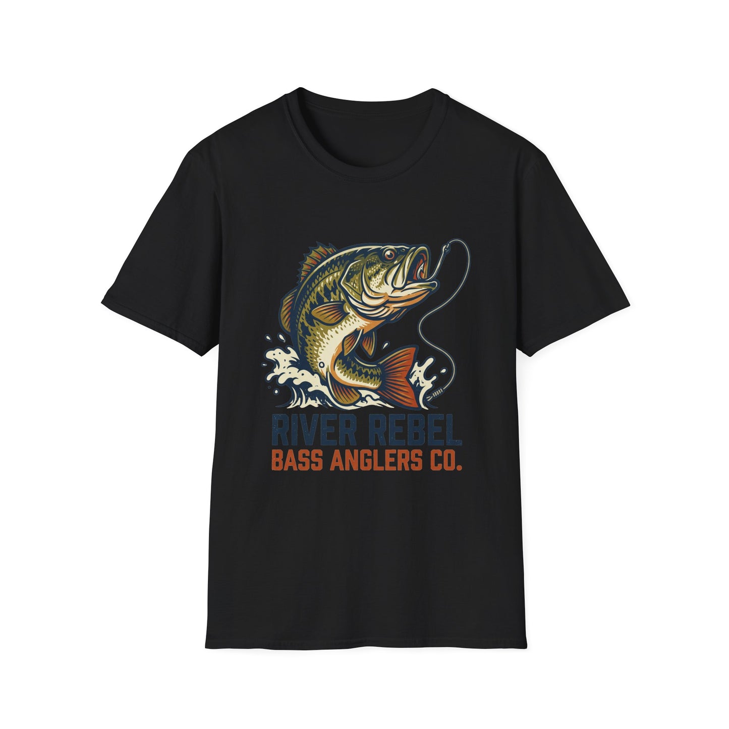River Rebel Bass Fishing T-Shirt – River Angler Graphic Tee