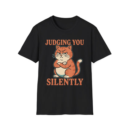 Judging You Silently Cat T-Shirt