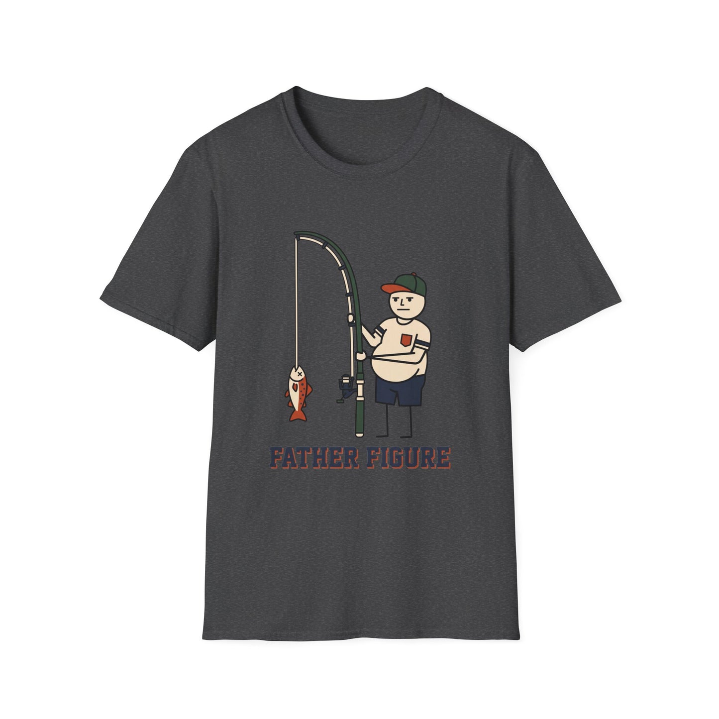 Father Figure Tee lifestyle photo worn by fishing dad