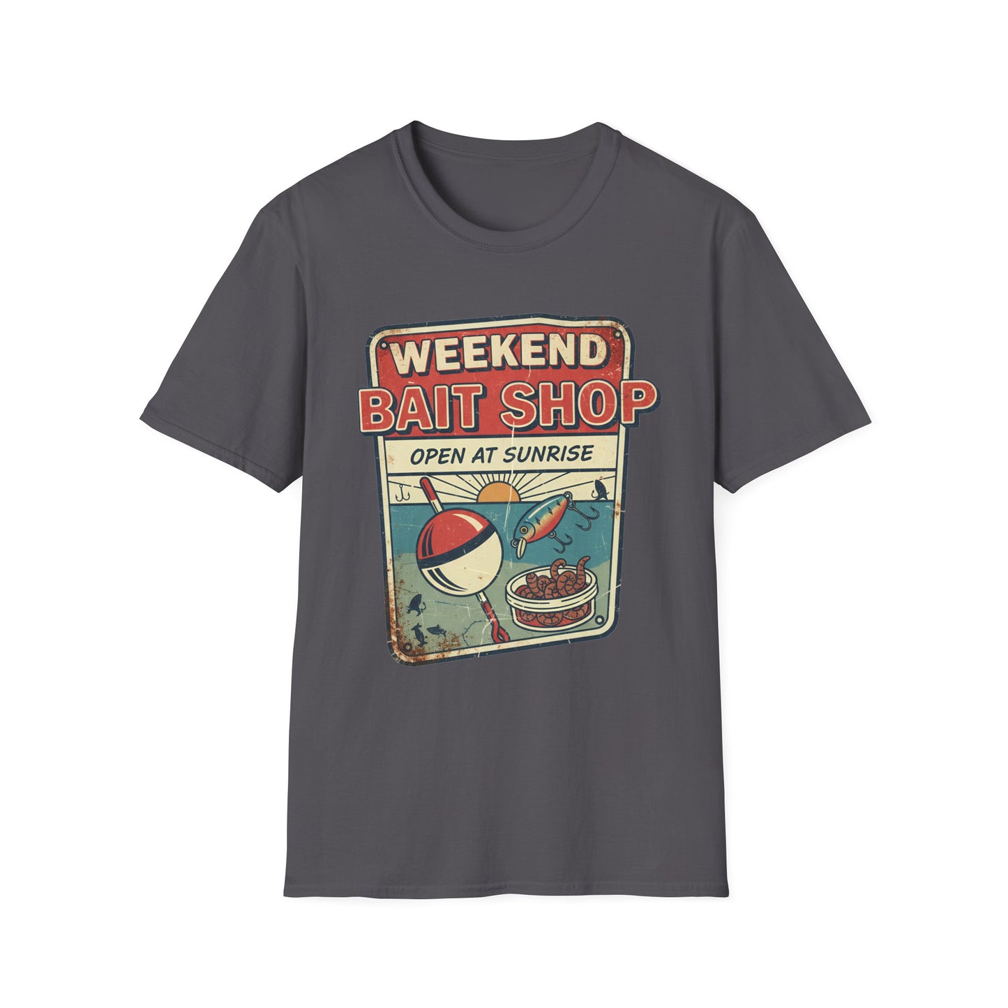 Weekend Bait Shop T-Shirt 
 Vintage Fishing Graphic Tee