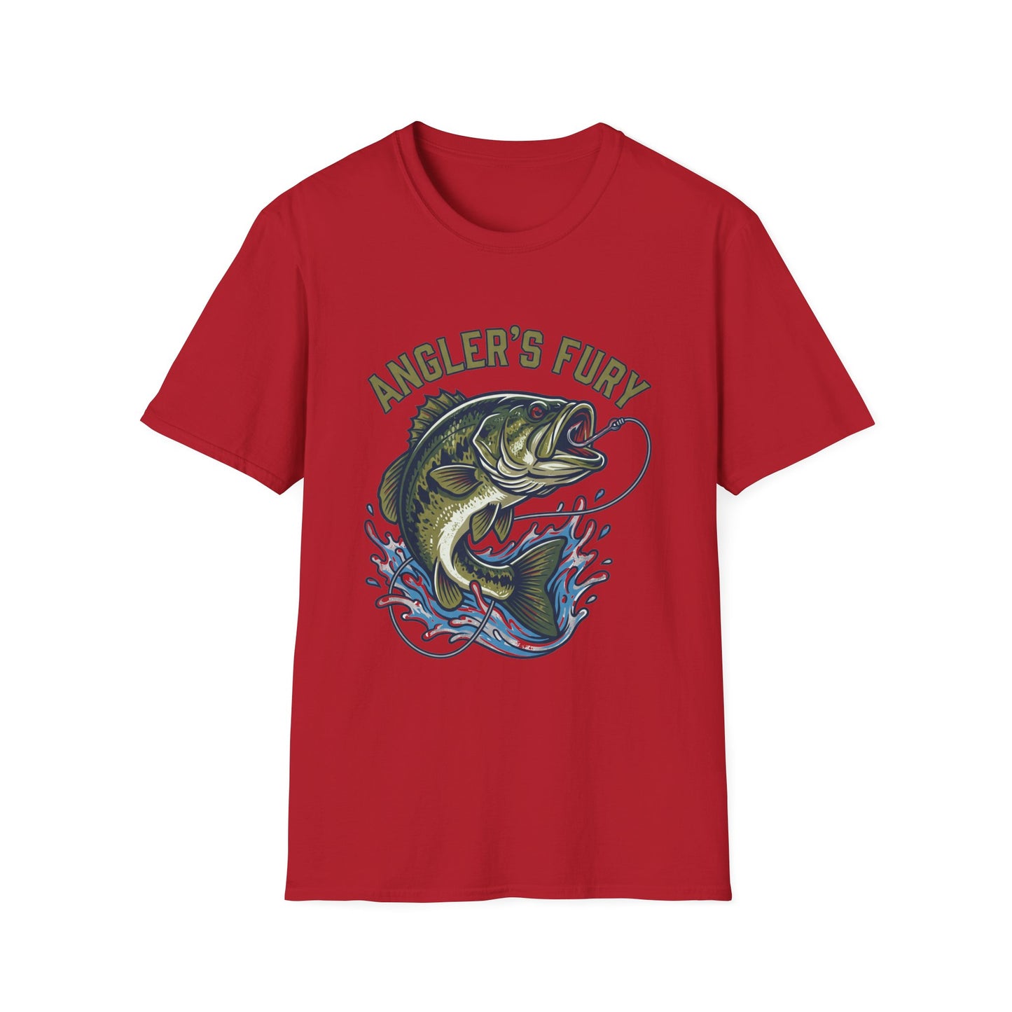 Anglers Fury Bass Fishing T-Shirt – Lure & Bass Graphic Tee