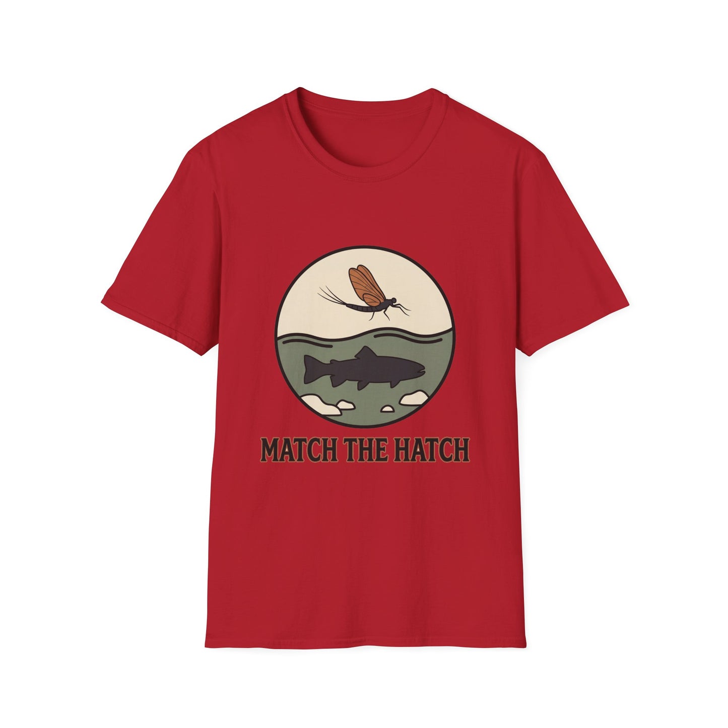 Match the Hatch Fly Fishing T-Shirt 
 Trout Graphic Tee
