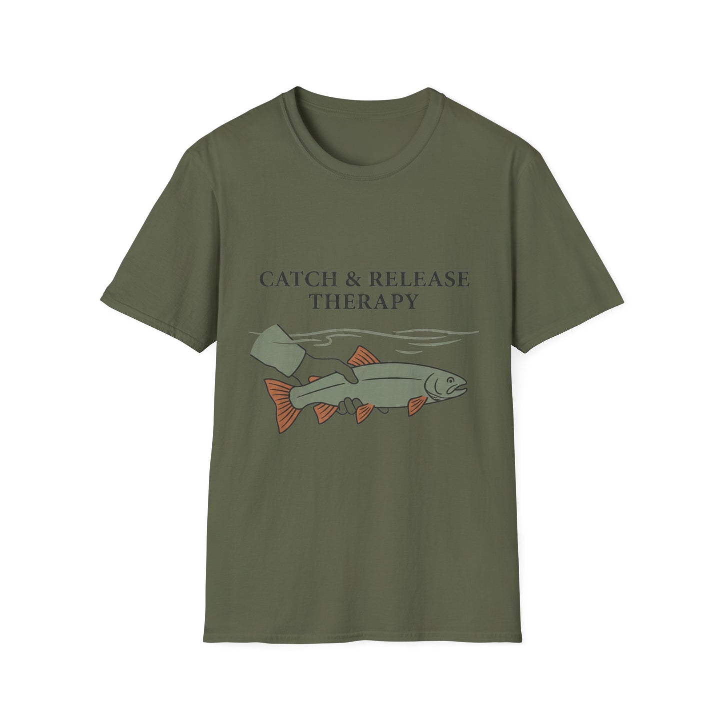 Catch & Release Therapy Tee (V2) soft cotton fabric texture close-up