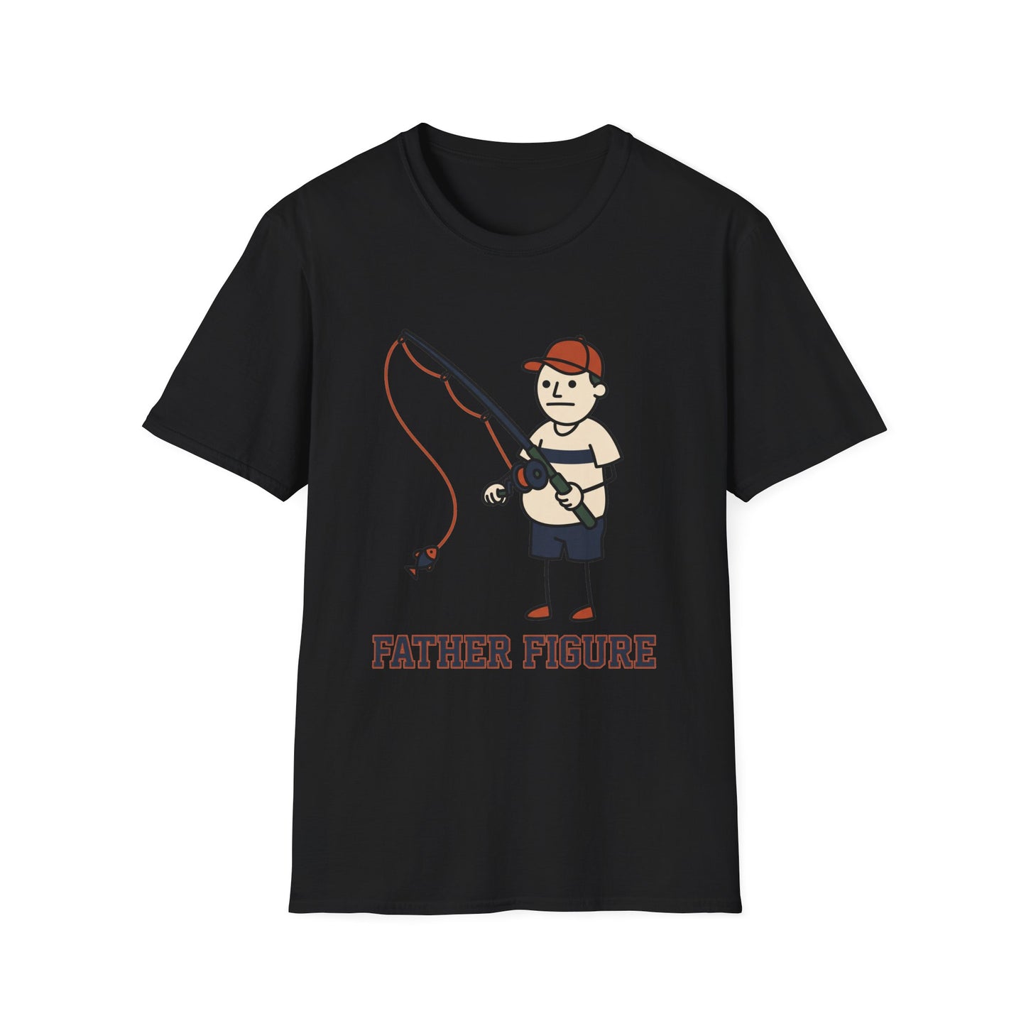 Father Figure Tee (V2) father figure fishing graphic back view