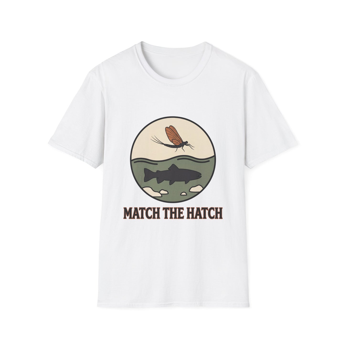 Match the Hatch Fly Fishing T-Shirt 
 Trout Graphic Tee