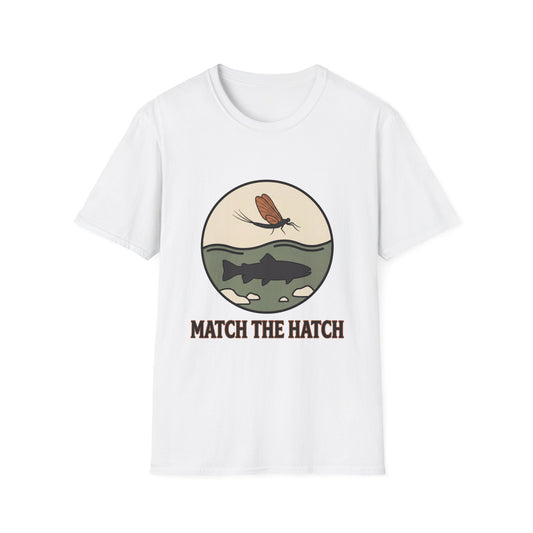 Match the Hatch Fly Fishing T-Shirt 
 Trout Graphic Tee