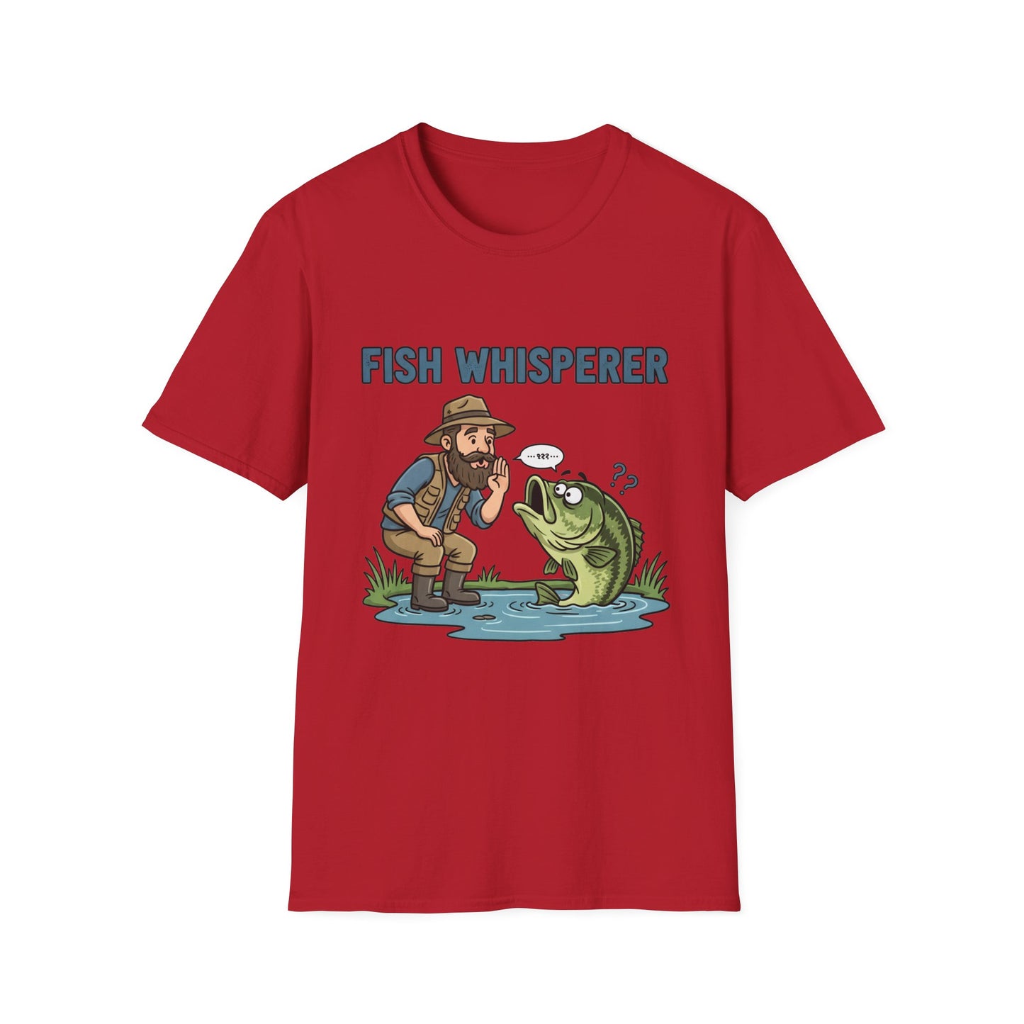 Fish Whisperer Tee sizing chart for anglers