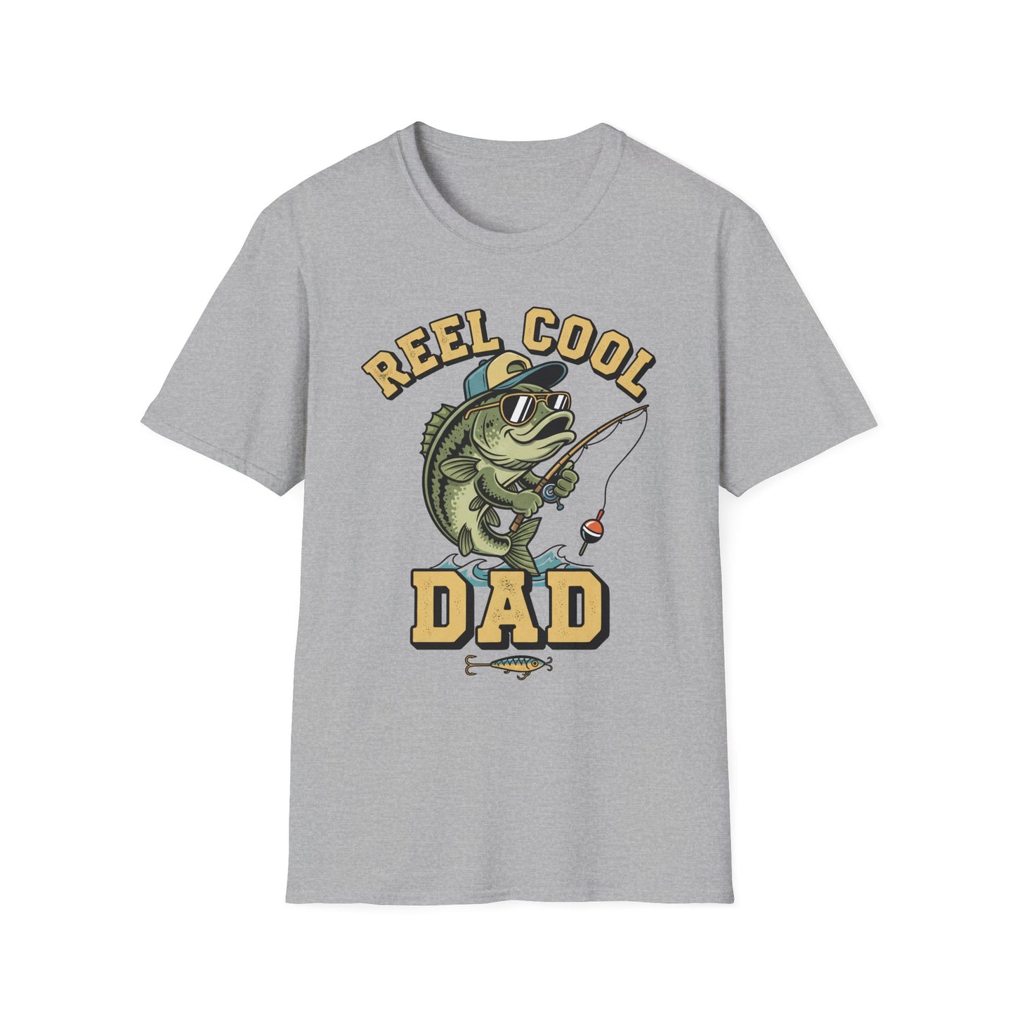 Reel Cool Dad Tee (Classic) neckline and shoulder detail