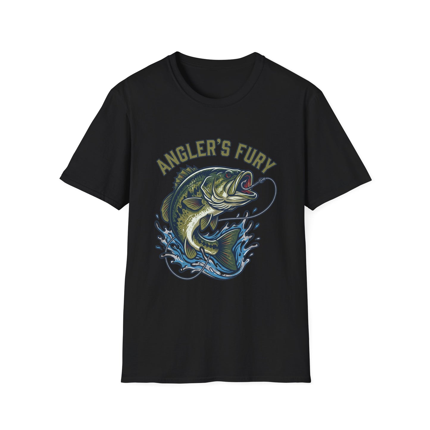 Anglers Fury Bass Fishing T-Shirt – Lure & Bass Graphic Tee